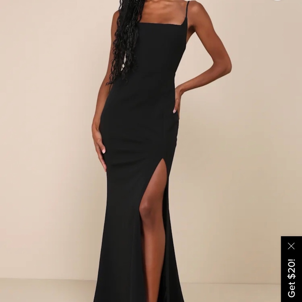 Lulus Simply Remarkable Black Sleeveless Bustier Mermaid Maxi Dress - Size XL